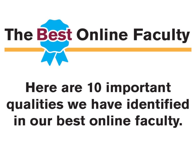 The Best Online Faculty